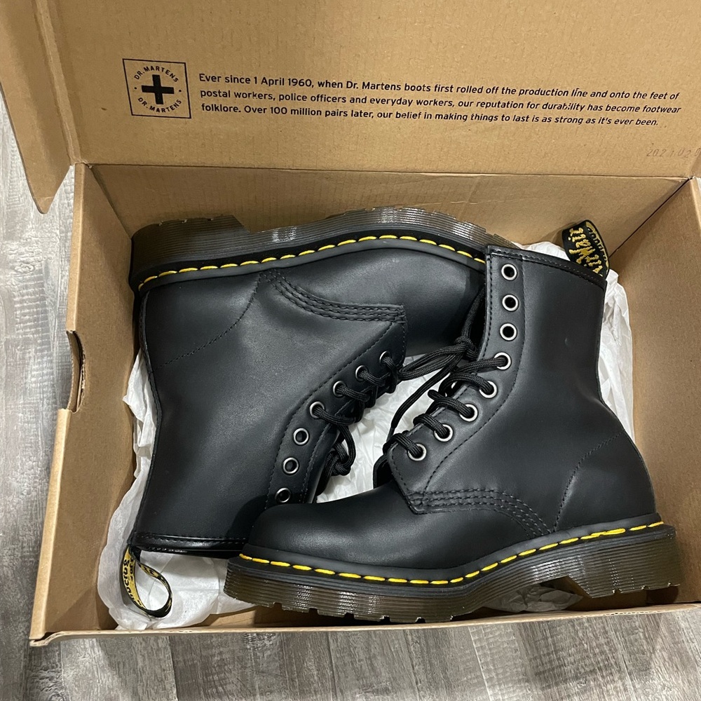 Dr. Martens Black Leather Boots